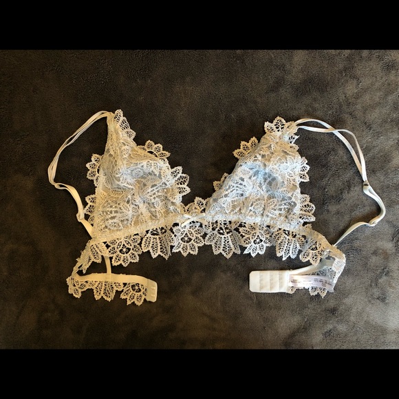 Other - Baby blue floral lace bralette
